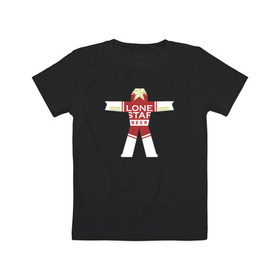 Детская футболка хлопок с принтом Lone star, True detective в Курске, 100% хлопок | круглый вырез горловины, полуприлегающий силуэт, длина до линии бедер | настоящий детектив