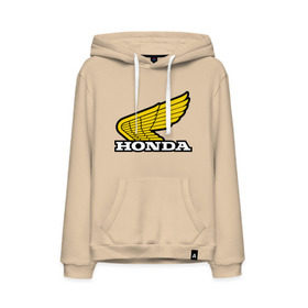 Мужская толстовка хлопок с принтом Honda в Курске, френч-терри, мягкий теплый начес внутри (100% хлопок) | карман-кенгуру, эластичные манжеты и нижняя кромка, капюшон с подкладом и шнурком | крылья