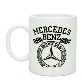 Кружка с принтом Mercedes Benz в Курске, керамика | объем — 330 мл, диаметр — 80 мм. Принт наносится на бока кружки, можно сделать два разных изображения | benz | merсedes | авто | бенз | мерседес