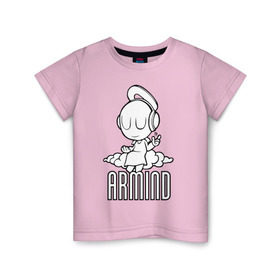 Детская футболка хлопок с принтом Armind в Курске, 100% хлопок | круглый вырез горловины, полуприлегающий силуэт, длина до линии бедер | armin van buuren | armind | asot | trance
