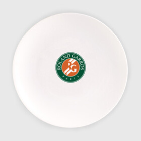 Тарелка с принтом Roland Garros в Курске, фарфор | диаметр - 210 мм
диаметр для нанесения принта - 120 мм | Тематика изображения на принте: paristennis | roland garros