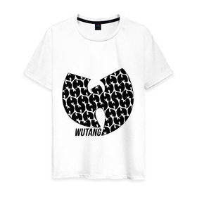 Мужская футболка хлопок с принтом Wu tang clan в Курске, 100% хлопок | прямой крой, круглый вырез горловины, длина до линии бедер, слегка спущенное плечо. | clan | hip hop | rza | wu tang | wutang | ву танг | вутанг | рэп
