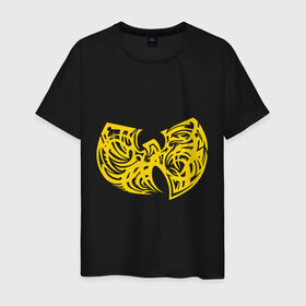 Мужская футболка хлопок с принтом Wu tang clan в Курске, 100% хлопок | прямой крой, круглый вырез горловины, длина до линии бедер, слегка спущенное плечо. | Тематика изображения на принте: 