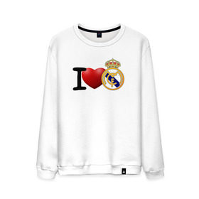 Мужской свитшот хлопок с принтом Love Real Madrid в Курске, 100% хлопок |  | love | real madrid | реал мадрид | спорт | футбол