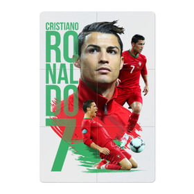 Магнитный плакат 2Х3 с принтом Ronaldo в Курске, Полимерный материал с магнитным слоем | 6 деталей размером 9*9 см | Тематика изображения на принте: роналдо