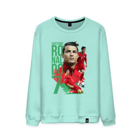 Мужской свитшот хлопок с принтом Ronaldo в Курске, 100% хлопок |  | Тематика изображения на принте: роналдо