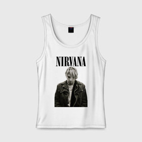 Женская майка хлопок с принтом nirvana t-shirt в Курске, 95% хлопок, 5% эластан |  | Тематика изображения на принте: kurt cobain | nirvana | гранж | курт кобейн | нирвана