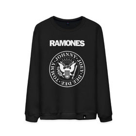 Мужской свитшот хлопок с принтом Ramones в Курске, 100% хлопок |  | joey ramone | punk | ramones | панк | рамонес