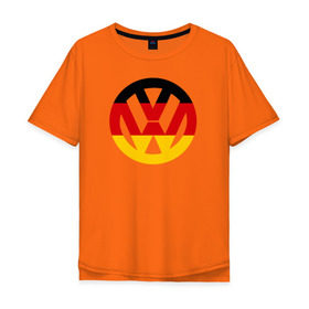 Мужская футболка хлопок Oversize с принтом Wolksvagen в Курске, 100% хлопок | свободный крой, круглый ворот, “спинка” длиннее передней части | wolksvagen авто фольцваген