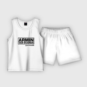 Детская пижама с шортами хлопок с принтом Armin van Buuren в Курске,  |  | armada | armin van buuren | trance | армин