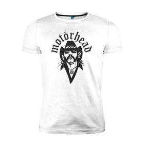 Мужская футболка премиум с принтом Motorhead в Курске, 92% хлопок, 8% лайкра | приталенный силуэт, круглый вырез ворота, длина до линии бедра, короткий рукав | Тематика изображения на принте: моторхед