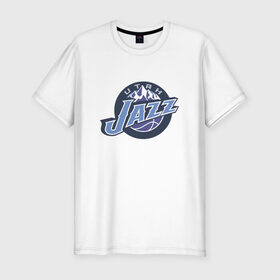 Мужская футболка премиум с принтом NBA Utah Jazz в Курске, 92% хлопок, 8% лайкра | приталенный силуэт, круглый вырез ворота, длина до линии бедра, короткий рукав | jazz | nba | nba utah jazz basketballбаскетбол | utah | нба | спорт