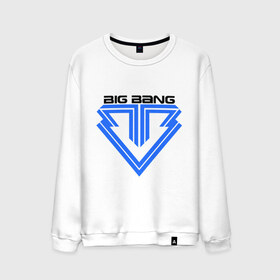 Мужской свитшот хлопок с принтом Big bang logo в Курске, 100% хлопок |  | big bang | g dragon | k pop | биг бенг | кей поп | корея
