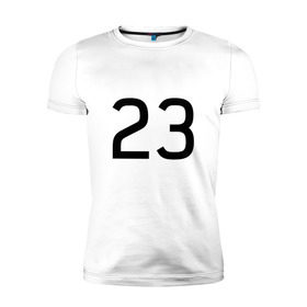 Мужская футболка премиум с принтом Number 23 Jordan, Lebron в Курске, 92% хлопок, 8% лайкра | приталенный силуэт, круглый вырез ворота, длина до линии бедра, короткий рукав | jordan