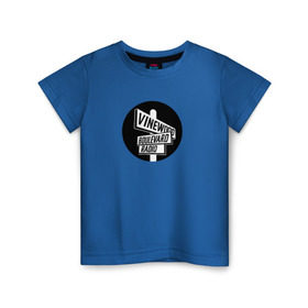 Детская футболка хлопок с принтом Vinewood Boulevard Radio в Курске, 100% хлопок | круглый вырез горловины, полуприлегающий силуэт, длина до линии бедер | gtav | radio | vbr | радио в grand theft auto: 5grandtheftauto