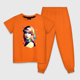 Детская пижама хлопок с принтом Taylor Swift в Курске, 100% хлопок |  брюки и футболка прямого кроя, без карманов, на брюках мягкая резинка на поясе и по низу штанин
 | taylor swift | музыка | тэйлор свифт