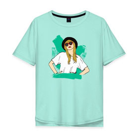 Мужская футболка хлопок Oversize с принтом Тейлор в Курске, 100% хлопок | свободный крой, круглый ворот, “спинка” длиннее передней части | taylor swift | музыка | тэйлор свифт