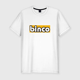 Мужская футболка премиум с принтом Binco в Курске, 92% хлопок, 8% лайкра | приталенный силуэт, круглый вырез ворота, длина до линии бедра, короткий рукав | binco | gta | gta 5 | gta v | san andreas | гта | игры