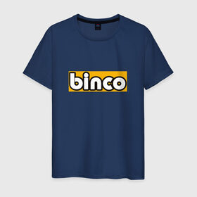 Мужская футболка хлопок с принтом Binco в Курске, 100% хлопок | прямой крой, круглый вырез горловины, длина до линии бедер, слегка спущенное плечо. | binco | gta | gta 5 | gta v | san andreas | гта | игры