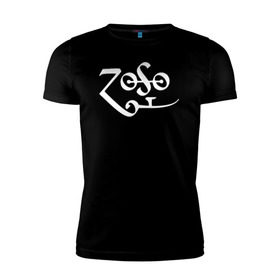Мужская футболка премиум с принтом Led Zeppelin в Курске, 92% хлопок, 8% лайкра | приталенный силуэт, круглый вырез ворота, длина до линии бедра, короткий рукав | led zeppelin music лэд зепплин