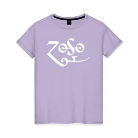 Женская футболка хлопок с принтом Led Zeppelin в Курске, 100% хлопок | прямой крой, круглый вырез горловины, длина до линии бедер, слегка спущенное плечо | led zeppelin music лэд зепплин