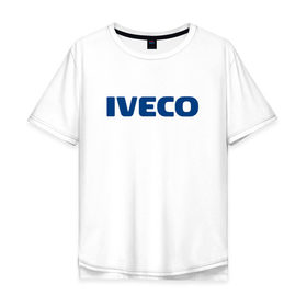 Мужская футболка хлопок Oversize с принтом Iveco в Курске, 100% хлопок | свободный крой, круглый ворот, “спинка” длиннее передней части | ивеко