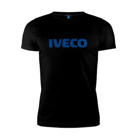 Мужская футболка премиум с принтом Iveco в Курске, 92% хлопок, 8% лайкра | приталенный силуэт, круглый вырез ворота, длина до линии бедра, короткий рукав | ивеко
