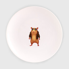 Тарелка с принтом Хомяк в Курске, фарфор | диаметр - 210 мм
диаметр для нанесения принта - 120 мм | арт | животные | зверь | няша | смешное | хомяк | хомячок