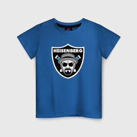 Детская футболка хлопок с принтом Heisenberg Raiders в Курске, 100% хлопок | круглый вырез горловины, полуприлегающий силуэт, длина до линии бедер | breaking bad | во все тяжкие | гайзенберг | сериал