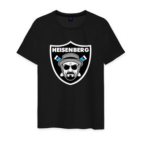 Мужская футболка хлопок с принтом Heisenberg Raiders в Курске, 100% хлопок | прямой крой, круглый вырез горловины, длина до линии бедер, слегка спущенное плечо. | breaking bad | во все тяжкие | гайзенберг | сериал