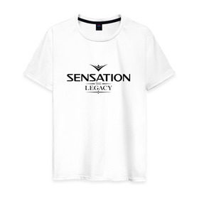 Мужская футболка хлопок с принтом Sensation The Legacy в Курске, 100% хлопок | прямой крой, круглый вырез горловины, длина до линии бедер, слегка спущенное плечо. | amsterdam | sensation | the legacy | сэнсэйшн
