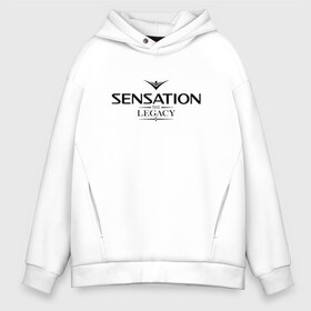 Мужское худи Oversize хлопок с принтом Sensation The Legacy в Курске, френч-терри — 70% хлопок, 30% полиэстер. Мягкий теплый начес внутри —100% хлопок | боковые карманы, эластичные манжеты и нижняя кромка, капюшон на магнитной кнопке | amsterdam | sensation | the legacy | сэнсэйшн