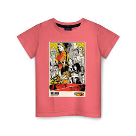 Детская футболка хлопок с принтом Убить Билла Арт в Курске, 100% хлопок | круглый вырез горловины, полуприлегающий силуэт, длина до линии бедер | тарантино