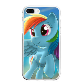 Чехол для iPhone 7Plus/8 Plus матовый с принтом My littlle pony в Курске, Силикон | Область печати: задняя сторона чехла, без боковых панелей | littlle | littlle pony | pony | пони