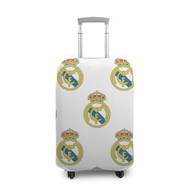 Чехол для чемодана 3D с принтом Real Madrid в Курске, 86% полиэфир, 14% спандекс | двустороннее нанесение принта, прорези для ручек и колес | real madrid | реал мадрид | спорт | фк | футбол