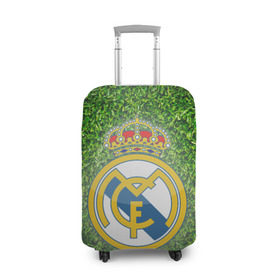 Чехол для чемодана 3D с принтом Real Madrid в Курске, 86% полиэфир, 14% спандекс | двустороннее нанесение принта, прорези для ручек и колес | real madrid | реал мадрид | спорт | фк | футбол