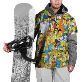 Накидка на куртку 3D с принтом Симпсоны в Курске, 100% полиэстер |  | Тематика изображения на принте: гомер