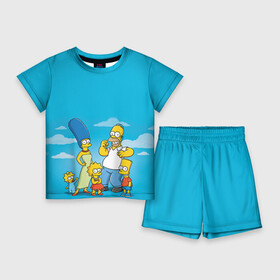 Детский костюм с шортами 3D с принтом Симпсоны в Курске,  |  | гомер