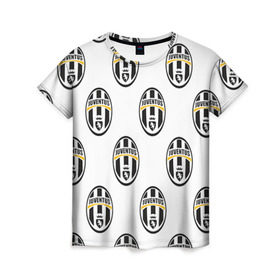 Женская футболка 3D с принтом Juventus в Курске, 100% полиэфир ( синтетическое хлопкоподобное полотно) | прямой крой, круглый вырез горловины, длина до линии бедер | juventus | спорт | фк | футбол | ювентус