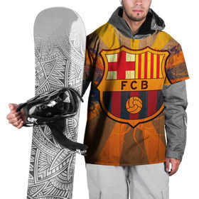 Накидка на куртку 3D с принтом Barcelona в Курске, 100% полиэстер |  | barcelona | барса | барселона | спорт | футбол