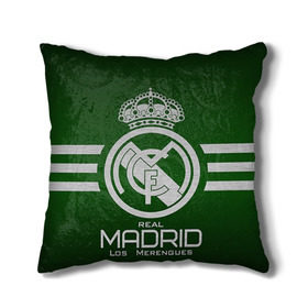 Подушка 3D с принтом Real Madrid в Курске, наволочка – 100% полиэстер, наполнитель – холлофайбер (легкий наполнитель, не вызывает аллергию). | состоит из подушки и наволочки. Наволочка на молнии, легко снимается для стирки | real madrid | реал мадрид | спорт | футбол