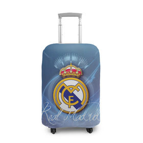 Чехол для чемодана 3D с принтом Real Madrid в Курске, 86% полиэфир, 14% спандекс | двустороннее нанесение принта, прорези для ручек и колес | real madrid | реал мадрид | спорт | футбол