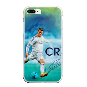 Чехол для iPhone 7Plus/8 Plus матовый с принтом Ronaldo в Курске, Силикон | Область печати: задняя сторона чехла, без боковых панелей | роналдо