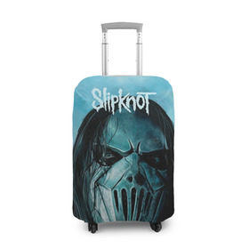 Чехол для чемодана 3D с принтом Slipknot в Курске, 86% полиэфир, 14% спандекс | двустороннее нанесение принта, прорези для ручек и колес | deth | rock | slipknot | маска | мрак | рок | слипнот