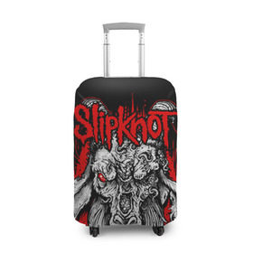 Чехол для чемодана 3D с принтом Slipknot в Курске, 86% полиэфир, 14% спандекс | двустороннее нанесение принта, прорези для ручек и колес | deth | rock | slipknot | маска | мрак | рок | слипнот | череп