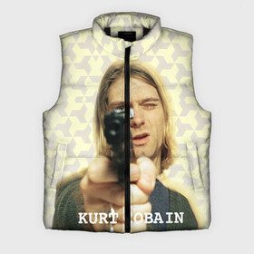 Мужской жилет утепленный 3D с принтом Nirvana в Курске,  |  | cobain | curt | nirvana | rock | кобейн | курт | рок