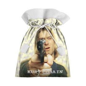 Подарочный 3D мешок с принтом Nirvana в Курске, 100% полиэстер | Размер: 29*39 см | Тематика изображения на принте: cobain | curt | nirvana | rock | кобейн | курт | рок