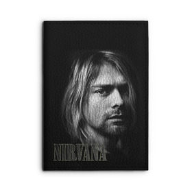 Обложка для автодокументов с принтом Nirvana в Курске, натуральная кожа |  размер 19,9*13 см; внутри 4 больших “конверта” для документов и один маленький отдел — туда идеально встанут права | cobain | curt | nirvana | rock | кобейн | курт | рок