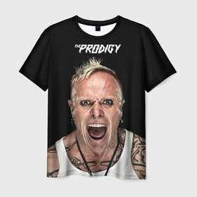 Мужская футболка 3D с принтом The Prodigy в Курске, 100% полиэфир | прямой крой, круглый вырез горловины, длина до линии бедер | dnb | drum | rave | продиджи | рейв | рэйв