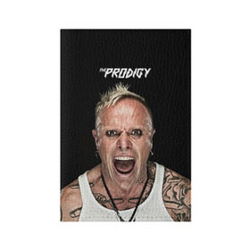 Обложка для паспорта матовая кожа с принтом The Prodigy в Курске, натуральная матовая кожа | размер 19,3 х 13,7 см; прозрачные пластиковые крепления | dnb | drum | rave | продиджи | рейв | рэйв
